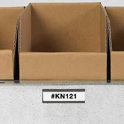 Aviditi / Partners Brand Magnetic C-Channel Label Holder with Paper Inserts