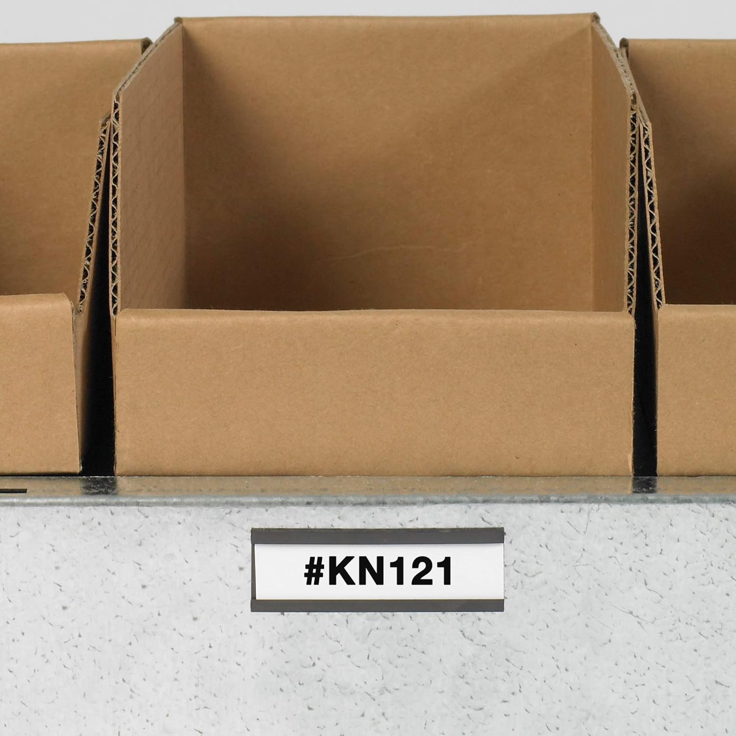 Aviditi / Partners Brand Magnetic C-Channel Label Holder with Paper Inserts