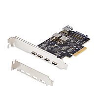 StarTech.com 5-Port USB PCIe Card, USB 3.2 10Gbps, PCI Express Card with 4X USB-C Ports, 1x USB-A Internal Port