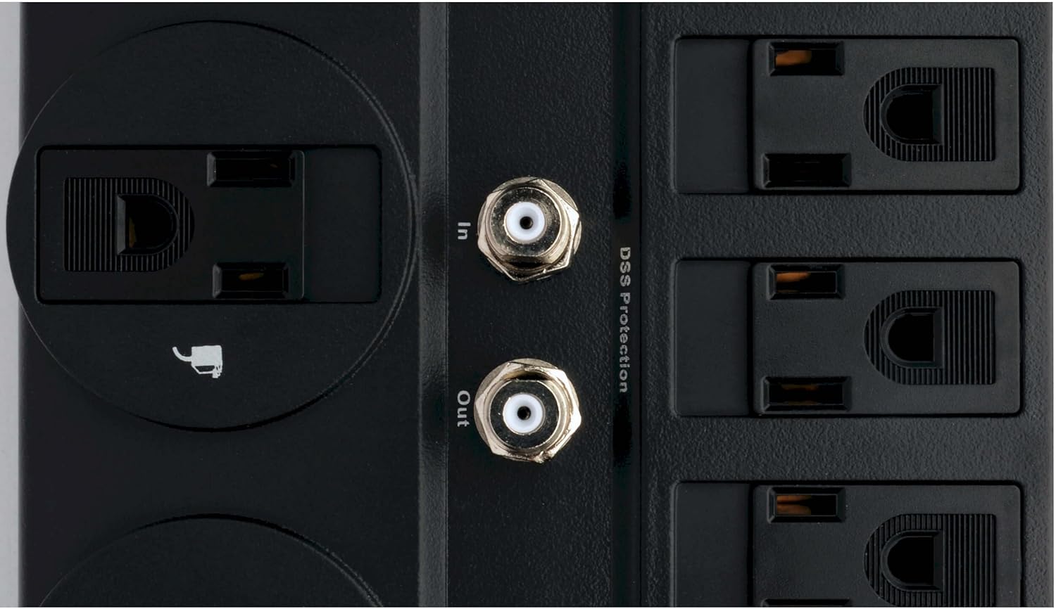 TRIPP LITE 12-Outlet Surge Protector Power Strip with Tel/Modem Protection, 8 ft Right-Angle Cord