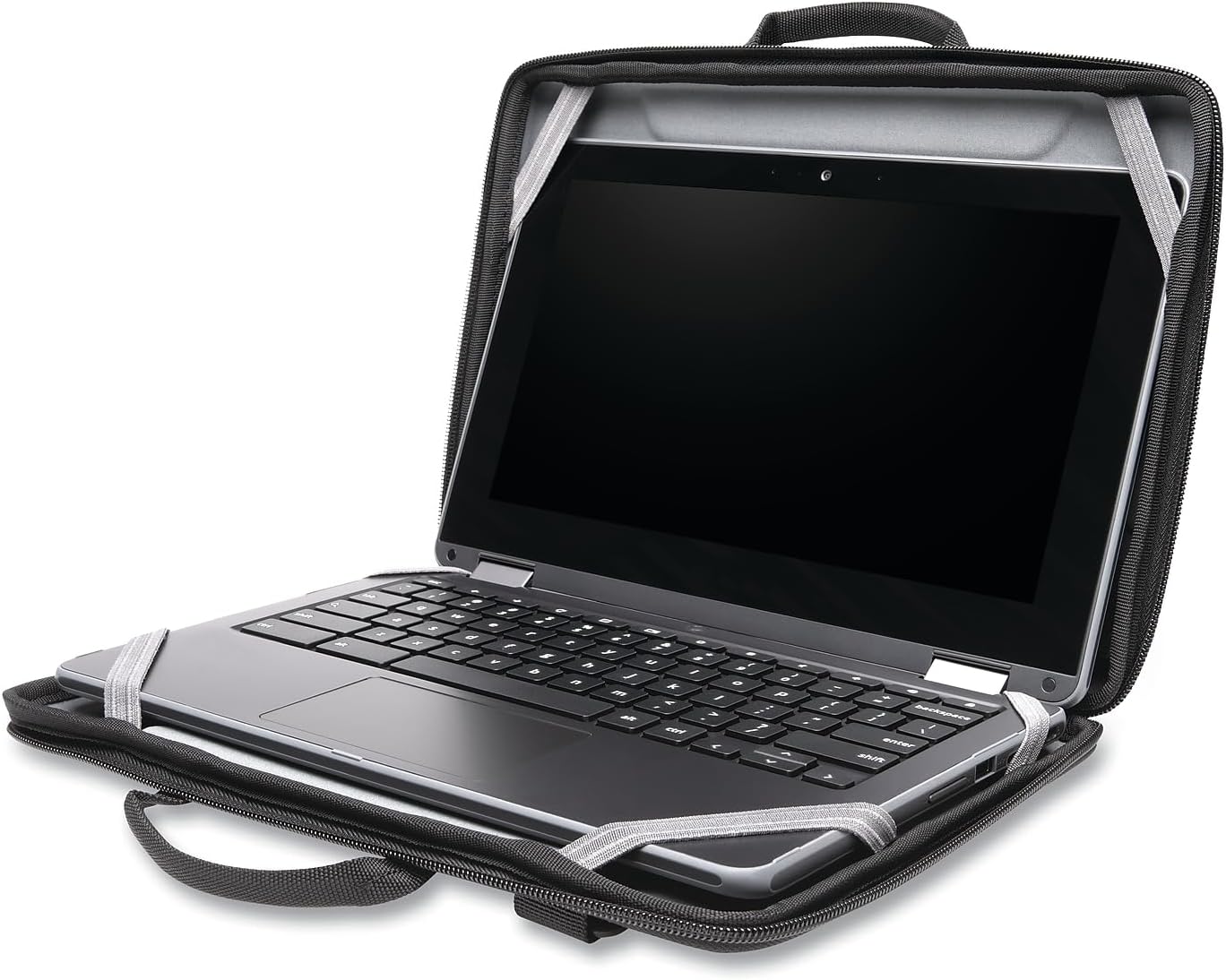 Kensington LS520 Stay-On Laptop Case for 11.6" Chromebooks & Laptops, Water-Resistant, Black