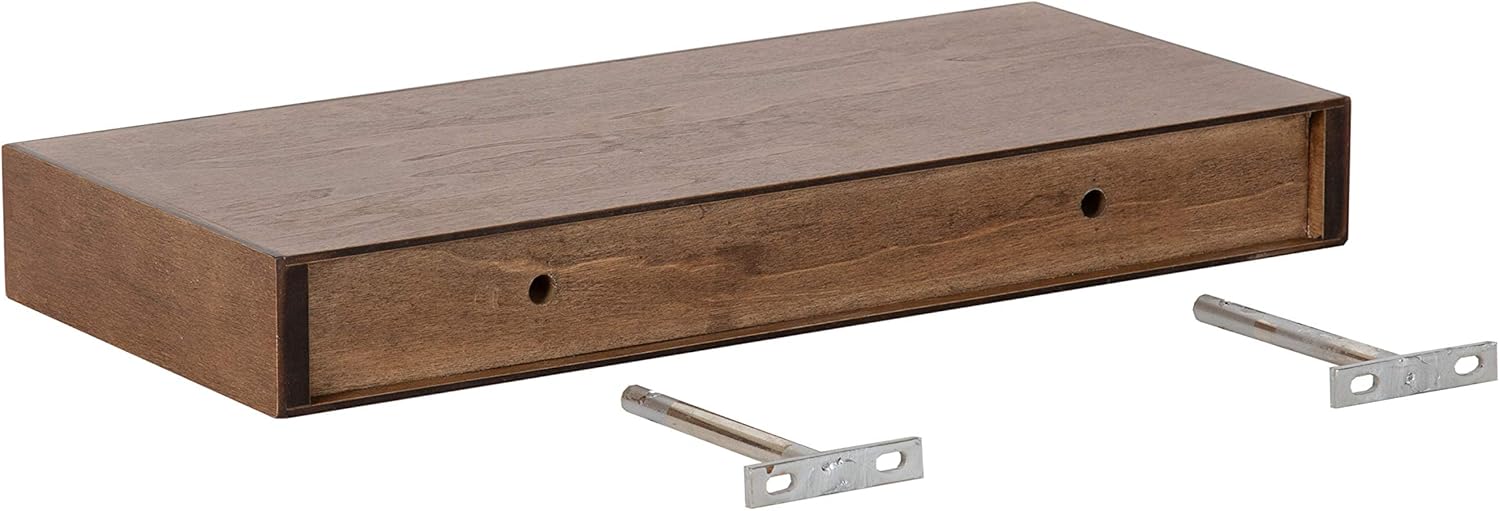 KATE AND LAUREL Havlock Modern Floating Wall Shelves