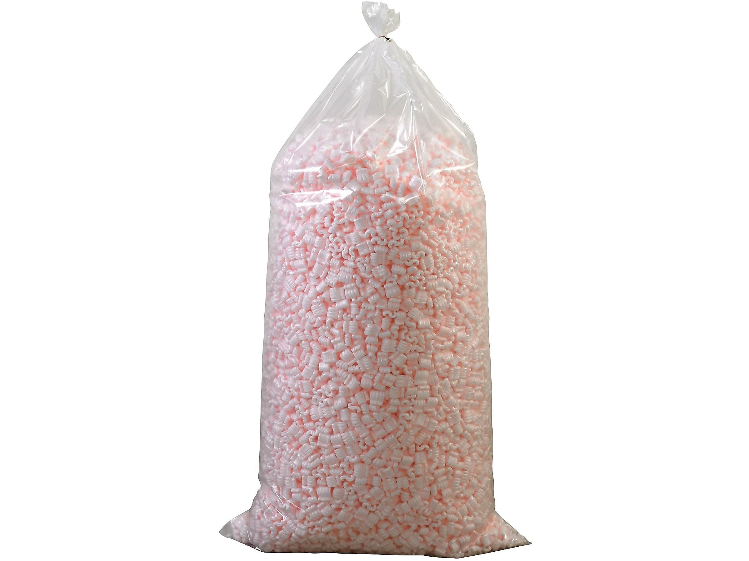 Aviditi 7NUTSAS Anti-Static Loose Fill Packing Peanuts, 7 Cubic Feet, Pink