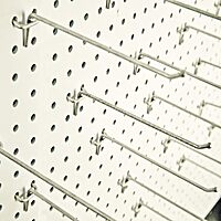 Azar Displays All-Wire Galvanized Pegboard and Slatwall Hooks, 50-Pack