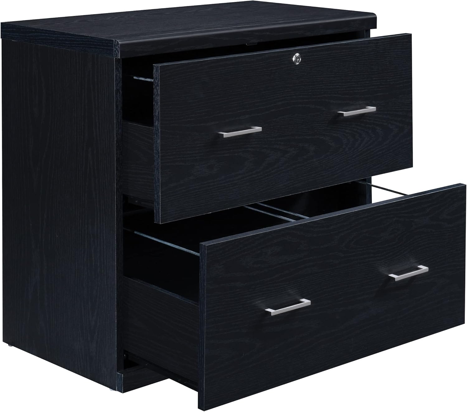 Office Star Alpine 2-Drawer Lateral File Cabinet with Lockdowel Fastening System