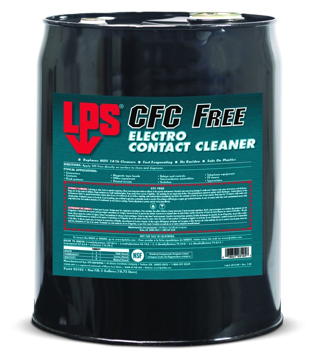 LPS CFC Free Premium Solvent, 5 Gallon Pail