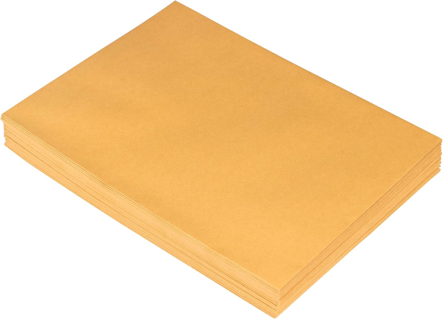 JAM PAPER Open End Catalog Envelopes with Peel & Seal - Brown Kraft Manila