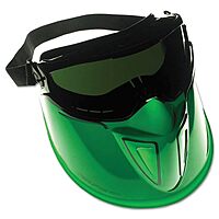 Monogoggle™ XTR™ & The Shield - full face black frame face shield anti fog 3.0 l