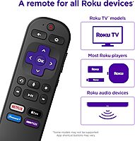 Roku Voice Remote | Replacement TV Remote Control with Voice Control, Simple Setup