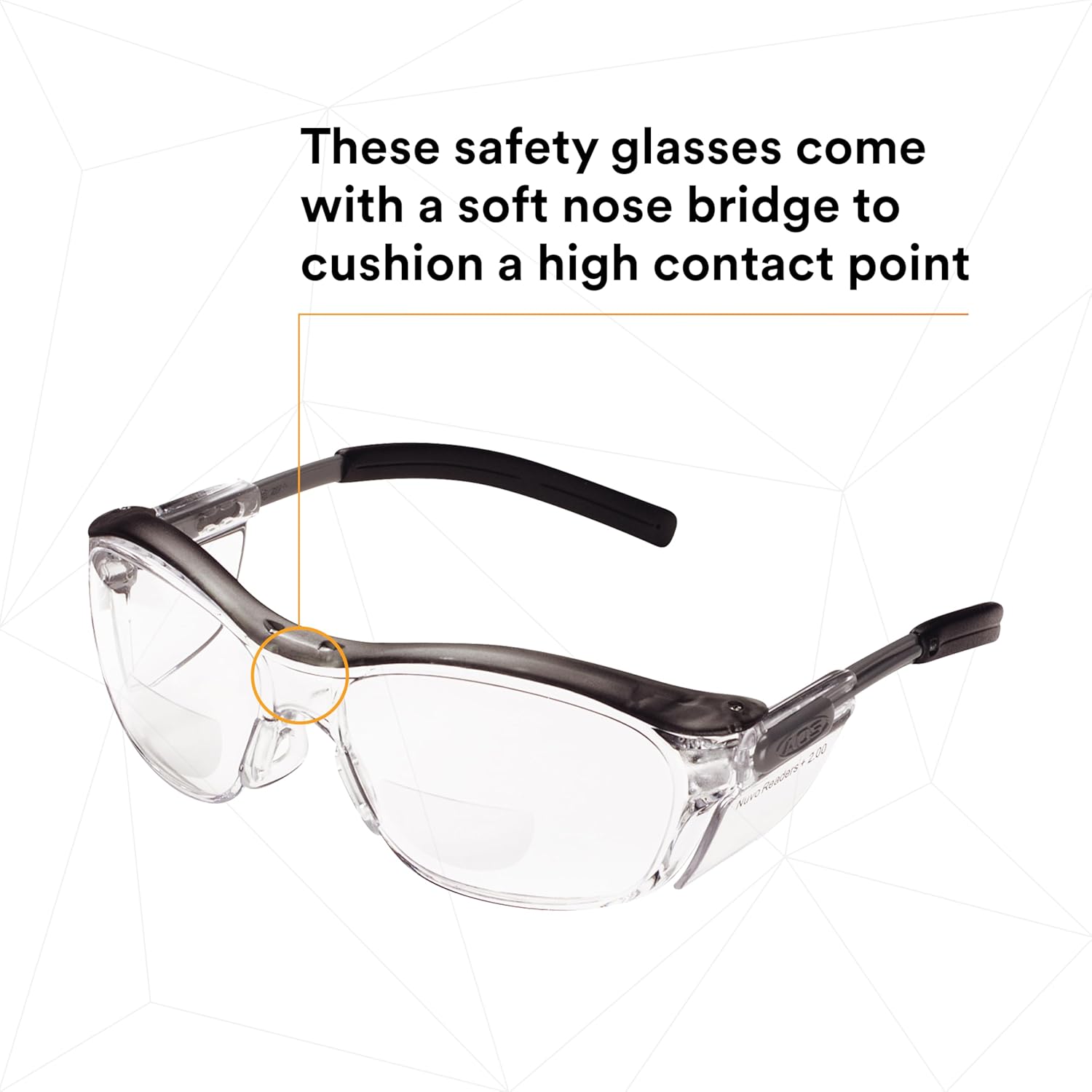 3M Nuvo Reader Protective Eyewear Safety Glasses