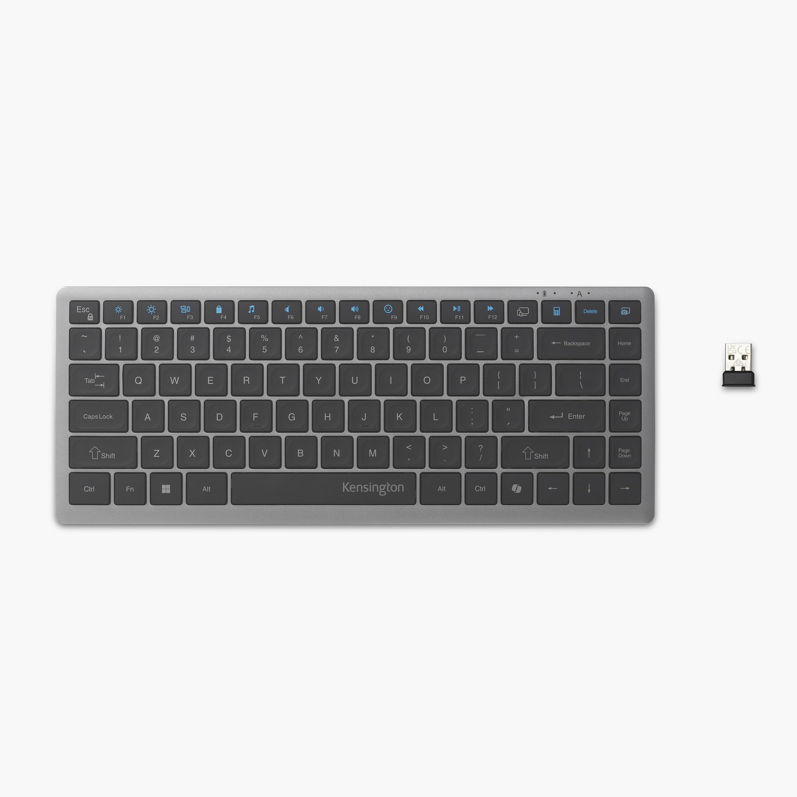 Kensington Compact Keyboard — Quiet Scissor-Switch, Programmable Keys & Copilot Key