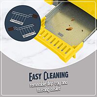 NOSTALGIA Grilled Cheese Sandwich Toaster with Easy-Clean Toasting Baskets and Adjustable Toasting Dial