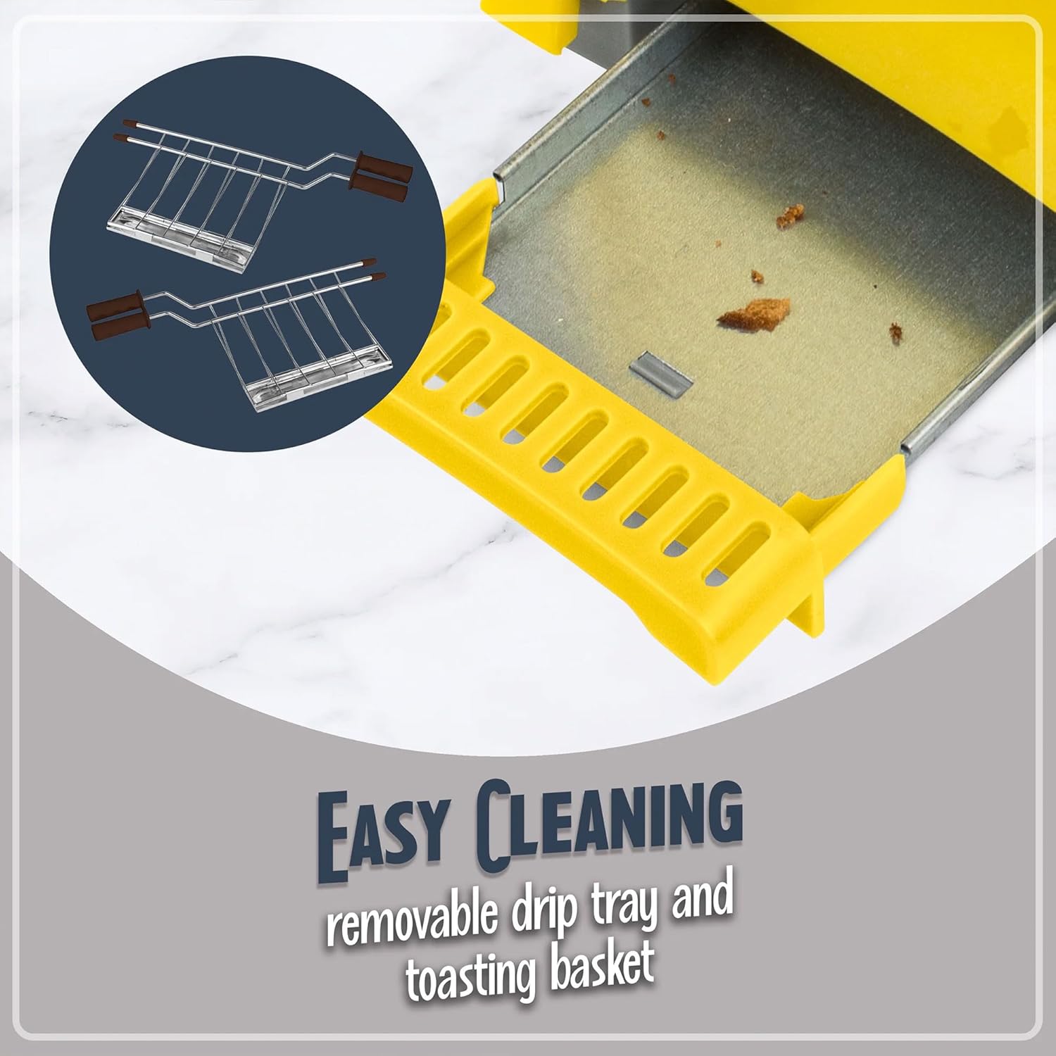 NOSTALGIA Grilled Cheese Sandwich Toaster with Easy-Clean Toasting Baskets and Adjustable Toasting Dial