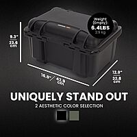 Nanuk 918 Waterproof Hard Gun Case for Revlovers with Custom 3UP Foam Insert Black