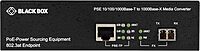 Black Box Gb PoE MED Conv 10/100/1000Mb COP to 1000Mb MM FBR 850nm 500m LC