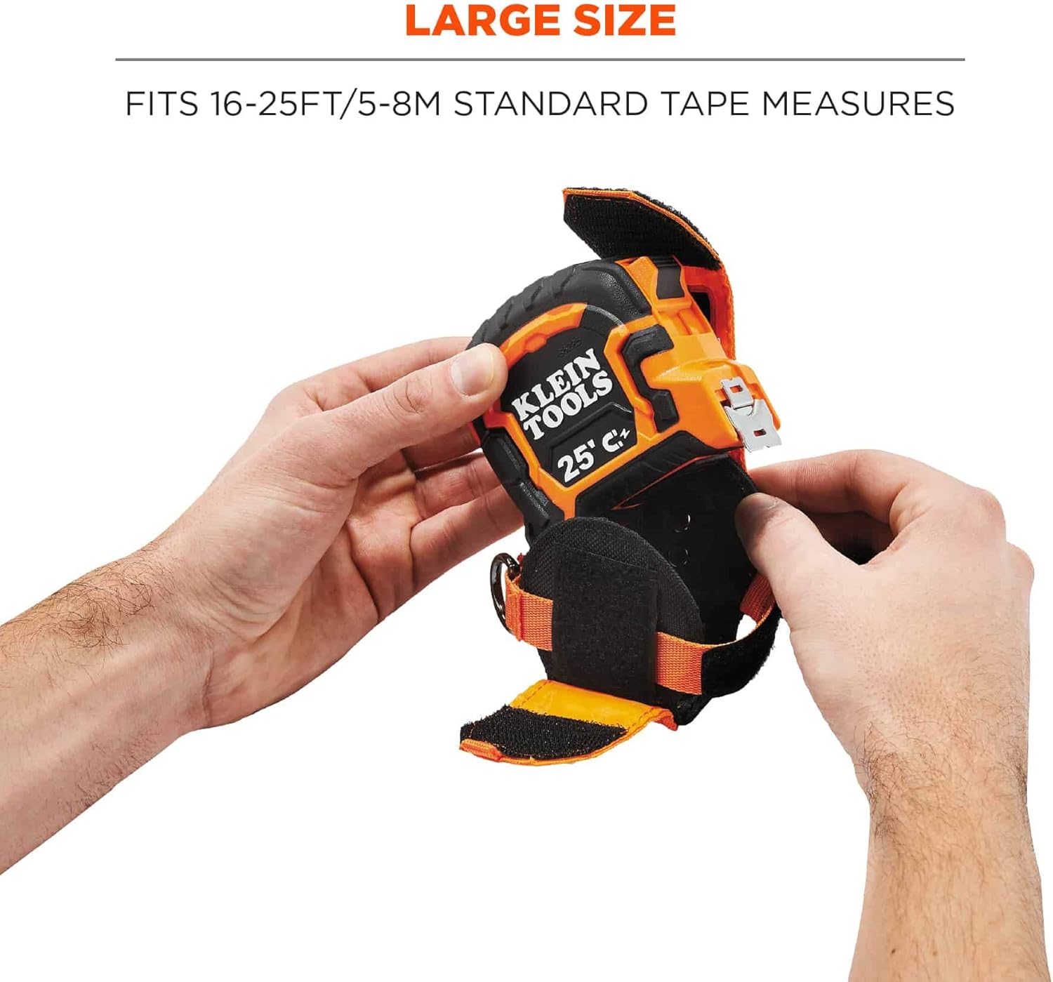 Ergodyne - 19770 Squids 3770 Tape Measure Holder, Orange Large