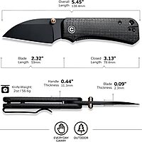 CIVIVI Baby Banter Wharncliffe Folding Pocket Knife