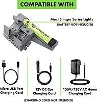 Streamlight 75205 Piggyback Smart Charger for Stinger - No Battery, 1 Pack, Gray