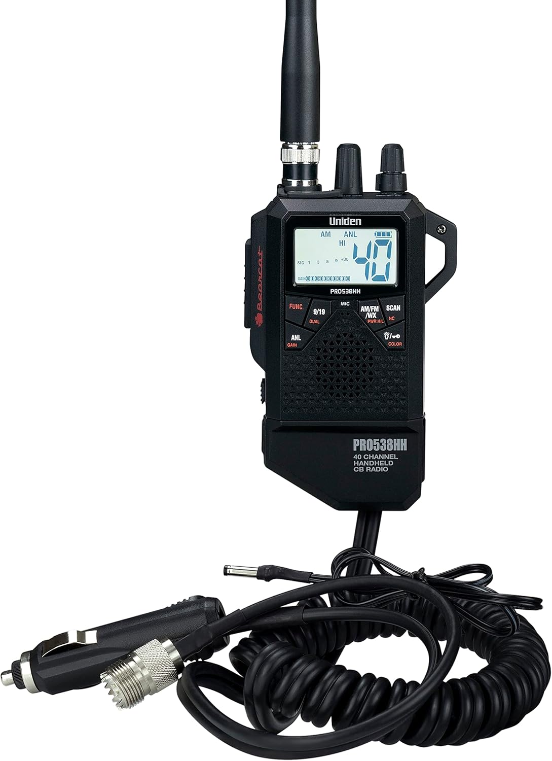 Uniden PRO538HHFM, “2 in 1” Dual Handheld/Mobile Emergency CB Radio with New FM Mode, Full 40 Channels, NOAA Weather Alerts