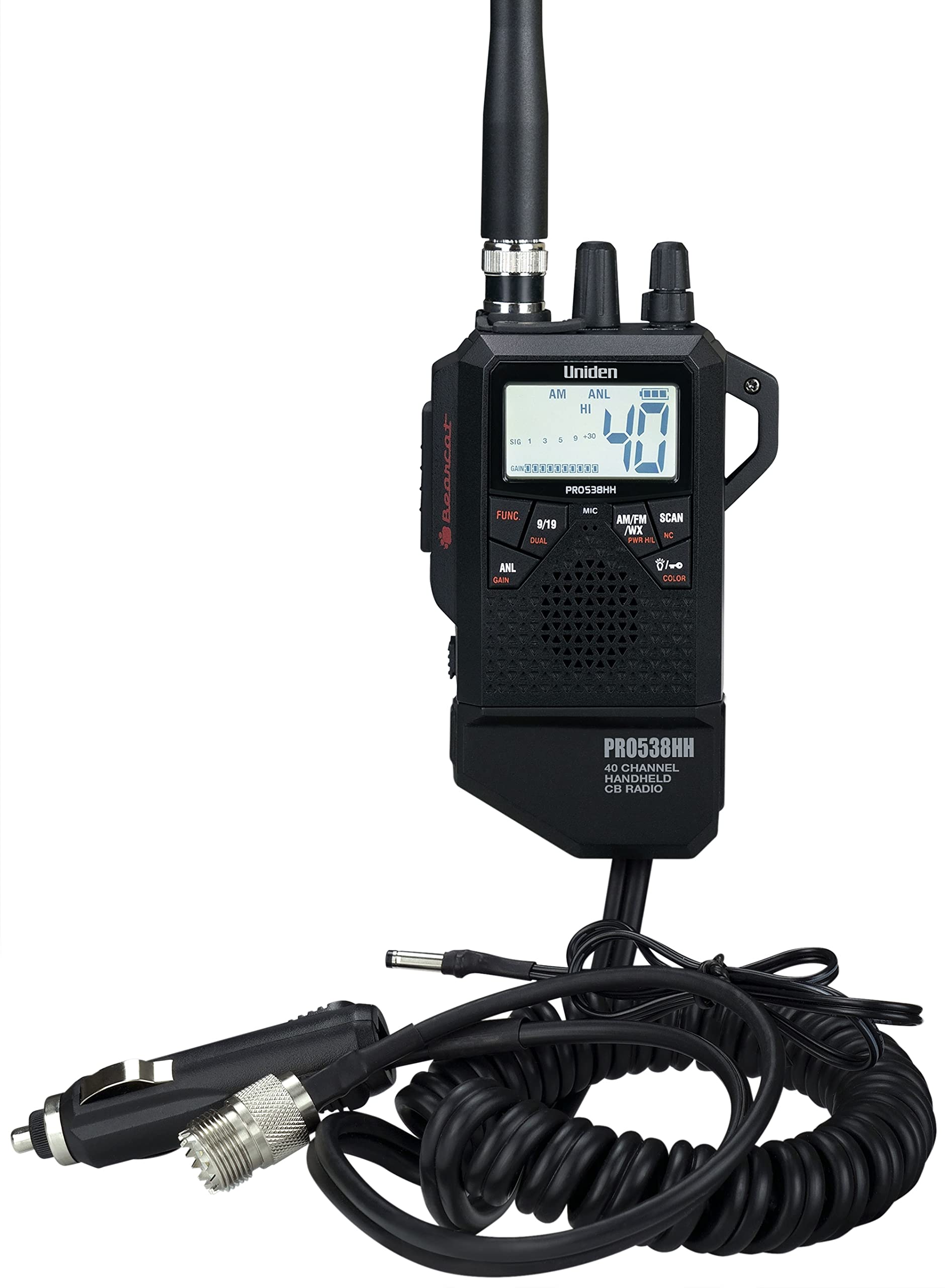 Uniden PRO538HHFM, “2 in 1” Dual Handheld/Mobile Emergency CB Radio with New FM Mode, Full 40 Channels, NOAA Weather Alerts