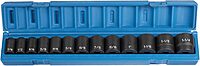 GREY PNEUMATIC 13-Piece 1/2" Drive Fractional Socket Set