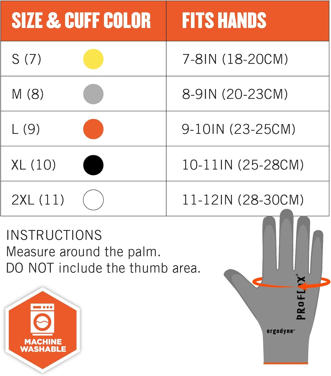 Ergodyne ProFlex 7024 Cut Resistant Work Gloves, ANSI A2, PU Coated Palms