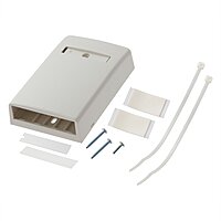 Panduit CBX4IW-AY 4-Port Surface Mounting Box for LD3/LDPH3/LD5/LDPH5, Off White