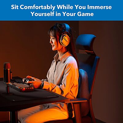 Mount-It! Office Chair Lumbar Support Cushion with Memory Foam