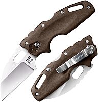 COLD STEEL Tuff Lite Pocket Folding Knife - AUS8A Sheepsfoot Plain Blade, Griv-Ex Handle