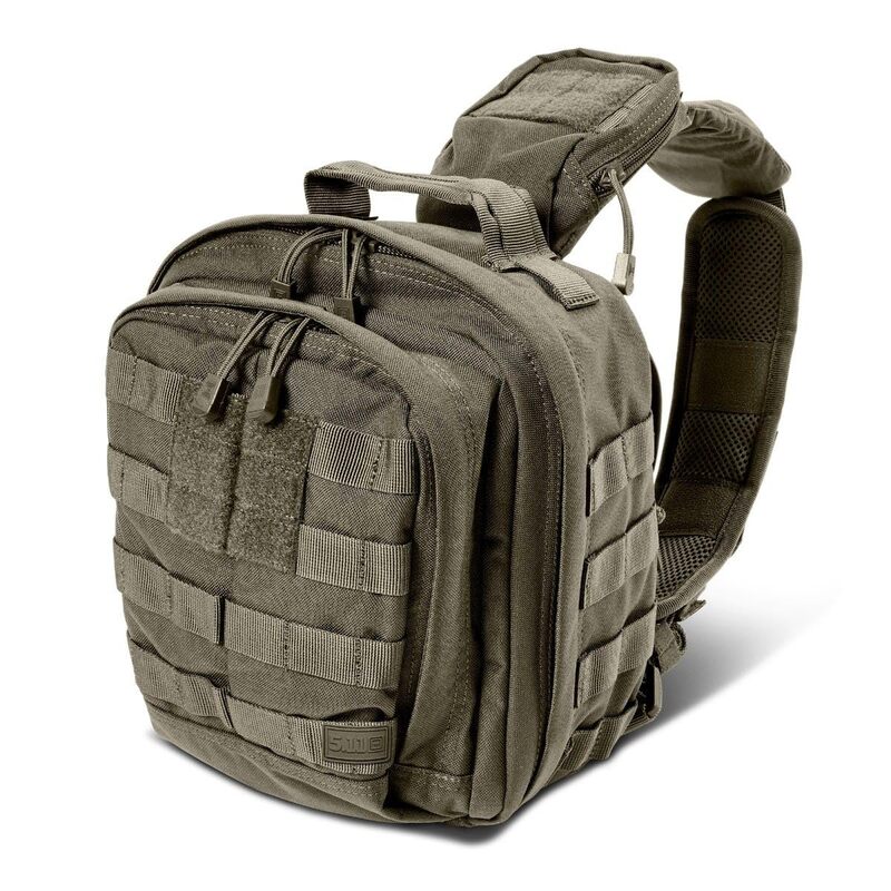 5.11 Tactical MOAB 6 Sling Bag Pack, Shoulder Crossbody Military Bag, Style 56963ABR