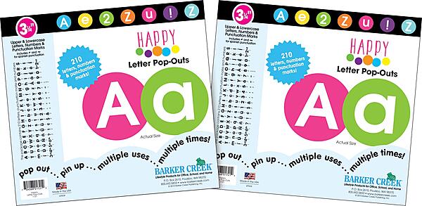 BARKER CREEK Happy Letter Pop-Outs