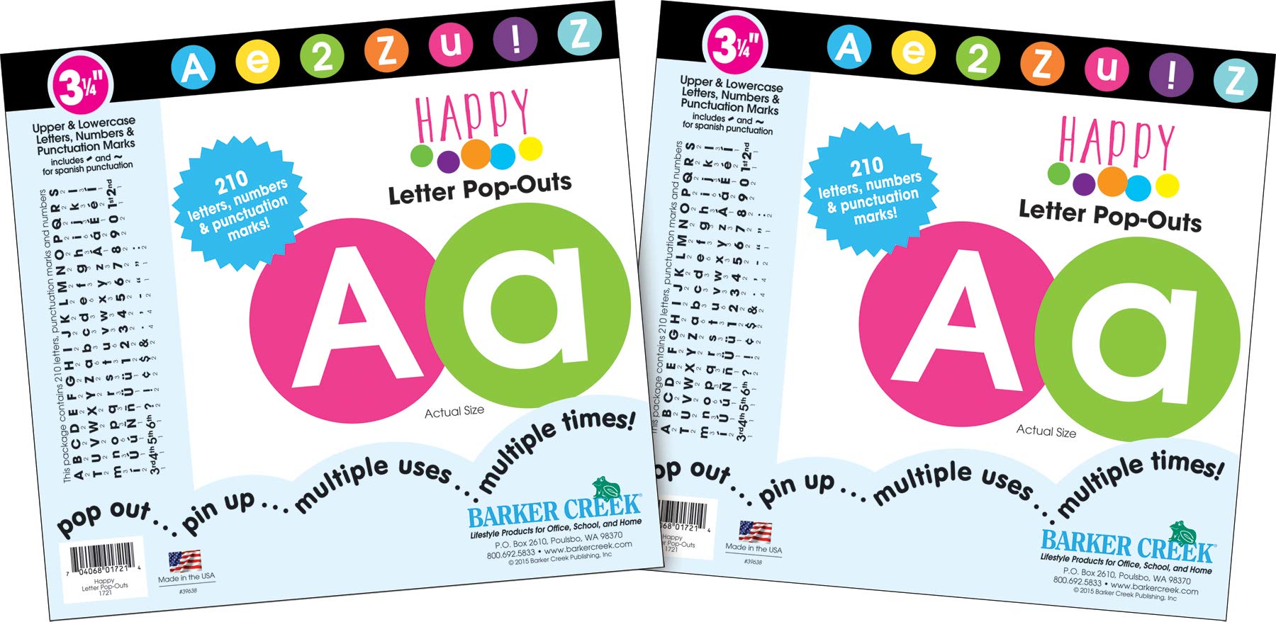 BARKER CREEK Happy Letter Pop-Outs