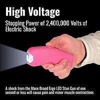 MACE Ergo Stun Gun - Rechargeable with LED Flashlight
