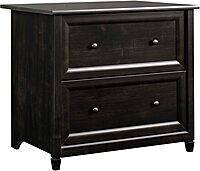 Sauder Edge Water 33inW x 23-7/16inD Lateral 2-Drawer File Cabinet, Estate Black