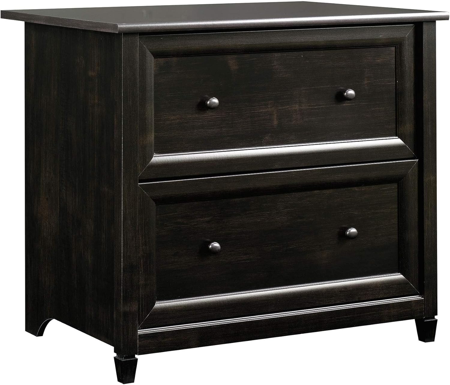 Sauder Edge Water 33inW x 23-7/16inD Lateral 2-Drawer File Cabinet, Estate Black