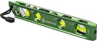 Greenlee L107 Electrician's Magnetic Torpedo Level with Conduit Bending Offset Aid, Green