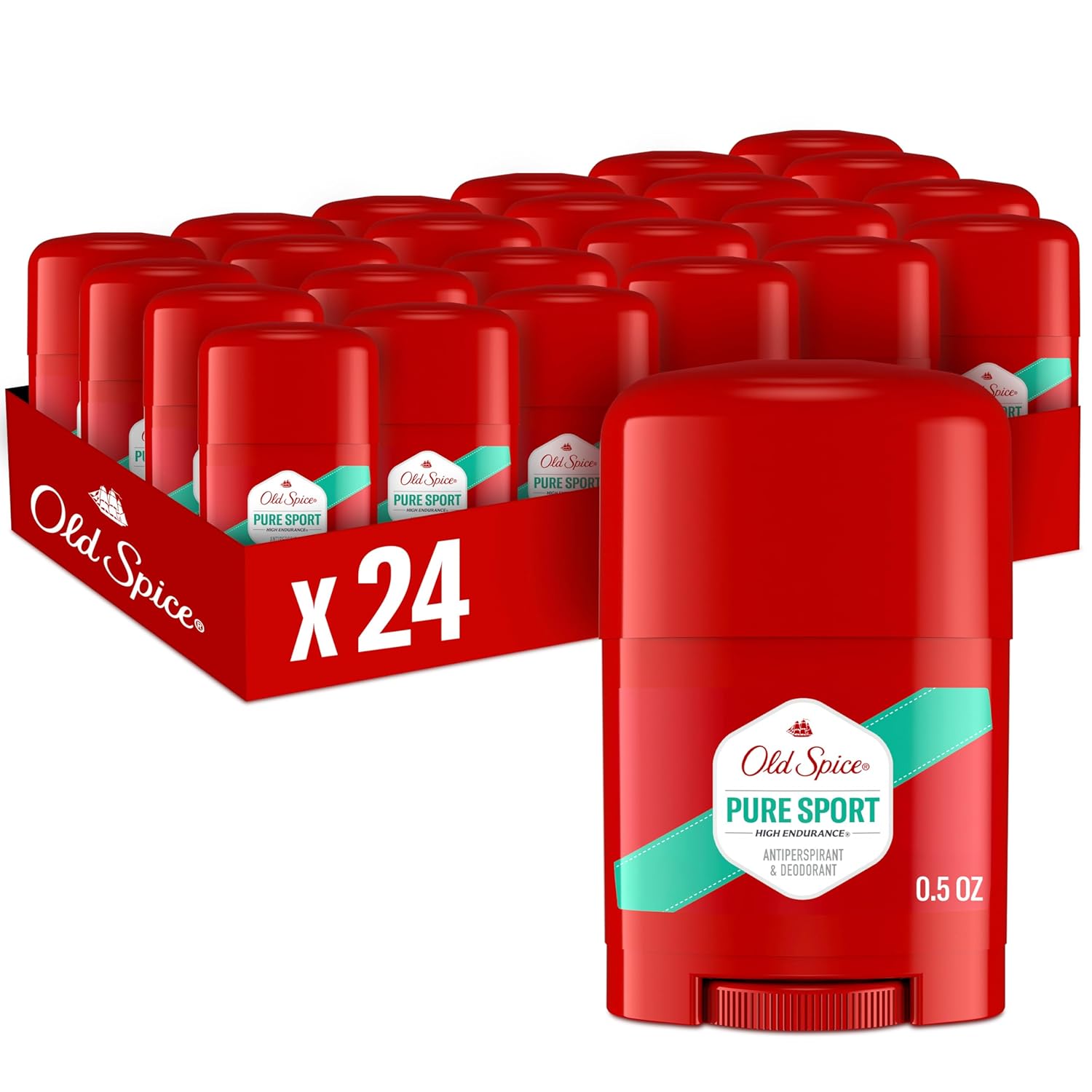 Old Spice Aluminum Free Antiperspirant Deodorant For Men, High Endurance, 24/7 Sweat Defense & Odor Protection