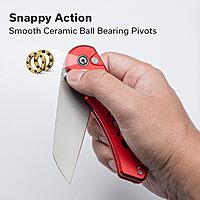 CIVIVI Pragma Prime Pocket Knife for EDC, 3.49" Wharncliffe Blade, Aluminum Handle, Reversible Clip