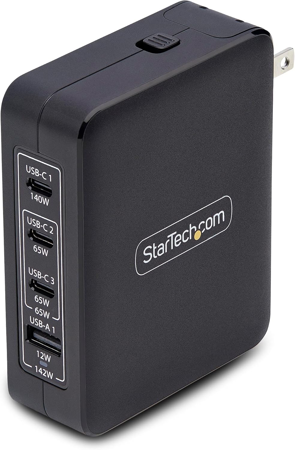StarTech.com 140W USB-C Wall Charger, 3X USB-C/1x USB-A, PD 3.1 GaN Power Adapter for MacBook, Dell XPS/Inspiron/Precision