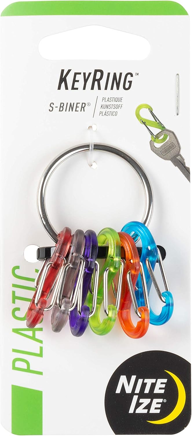Nite Ize KRG2-11-R3 Ring Key Chain, Stainless .7in x 2.3in x .5"