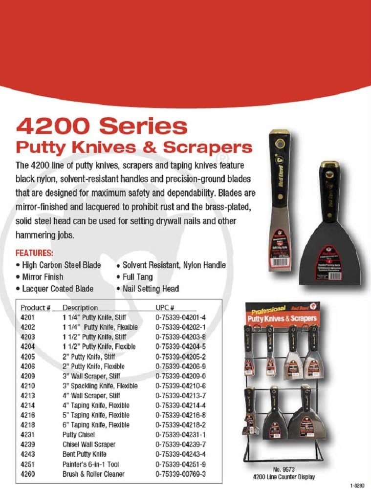 Red Devil 4204 1 1/2" Flex Putty Knife