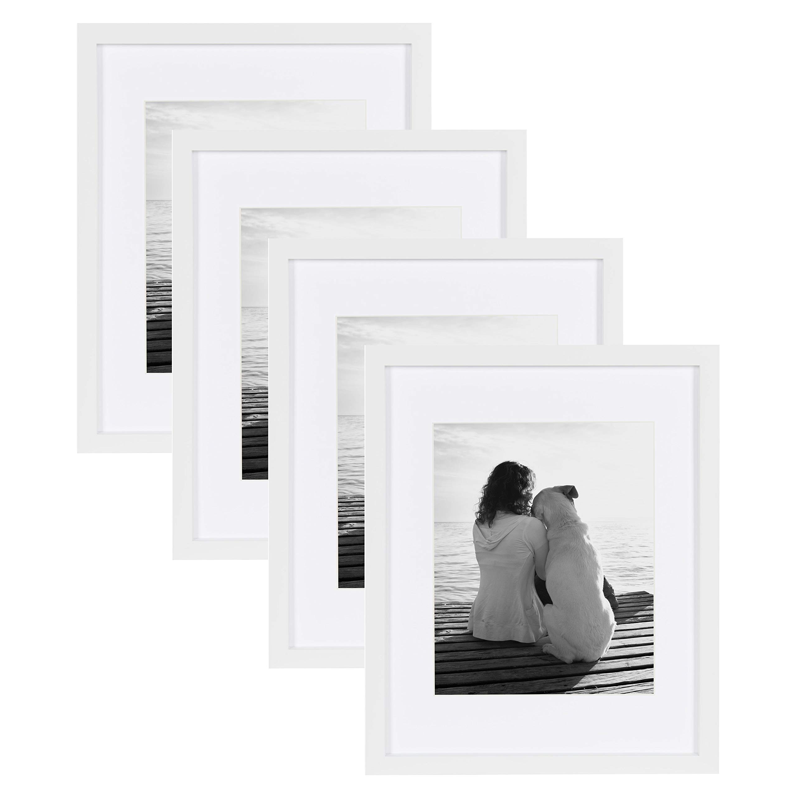 DESIGNOVATION Gallery Wood Photo Frame Set for Customizable Wall Display