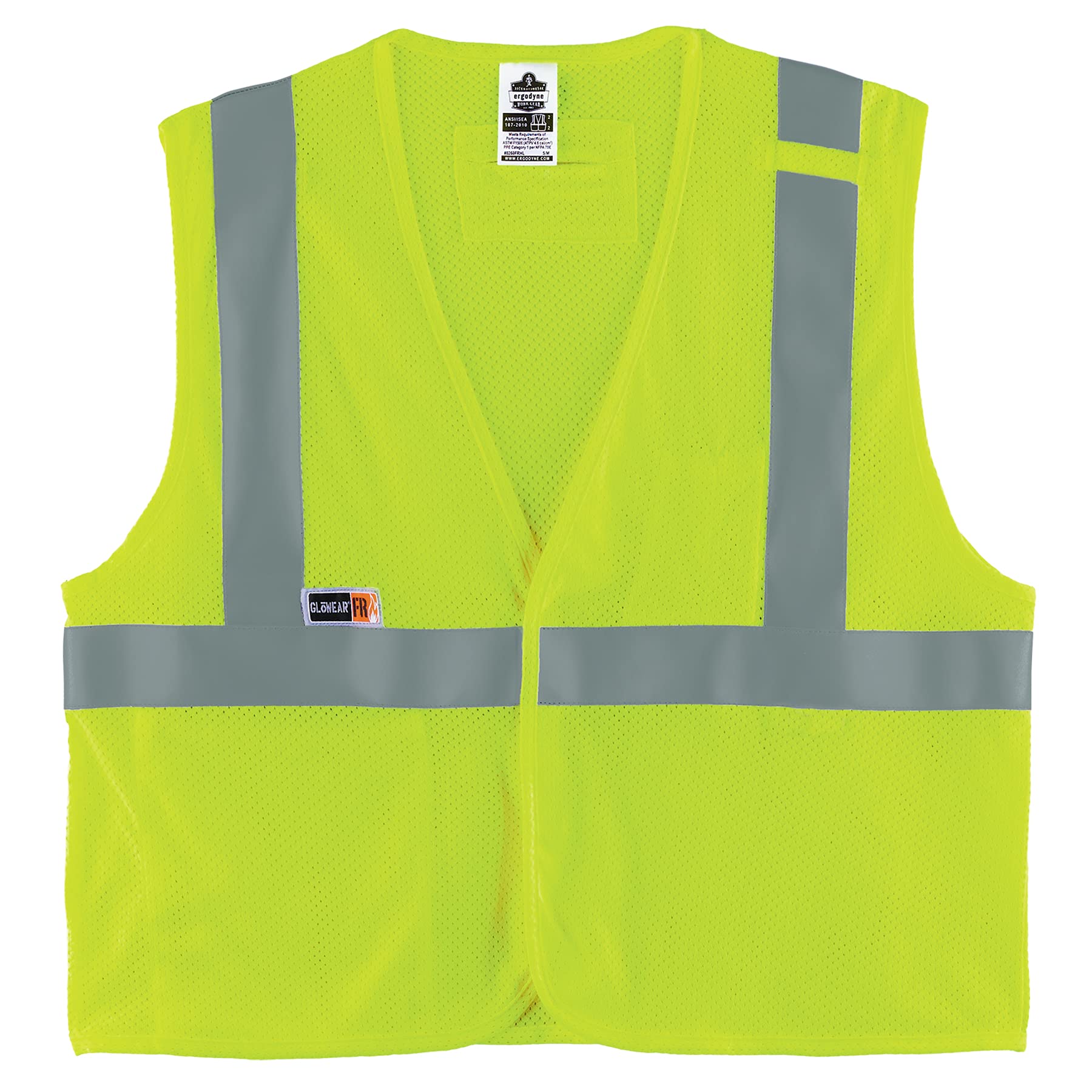 ERGODYNE GloWear 8263FRHL Hi-Vis Flame Resistant Safety Vest - Type R Class 2