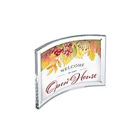 Azar Displays Curved Magnetic Acrylic Sign Holders, 5in x 7in, Clear, Pack Of 2 Holders