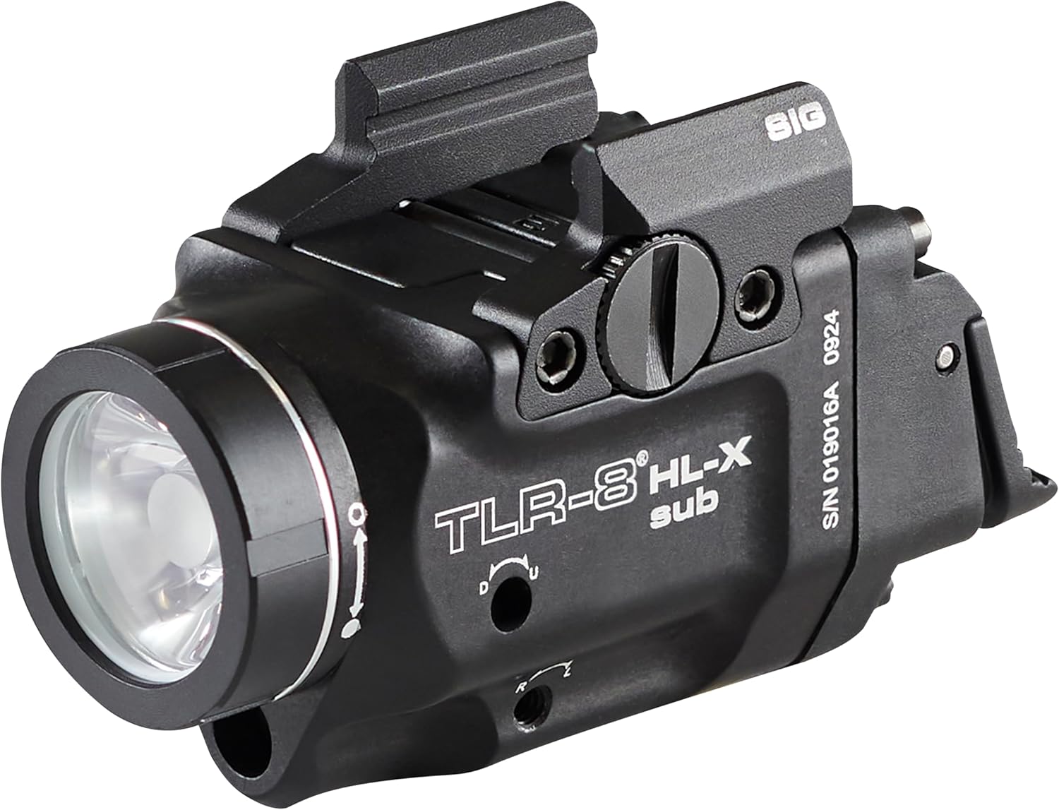 Streamlight 69467 TLR-8 HL-X sub USB 1000-Lumen Weapon Rail-Mounted Rechargeable Tactical Flashlight with Integrated Red