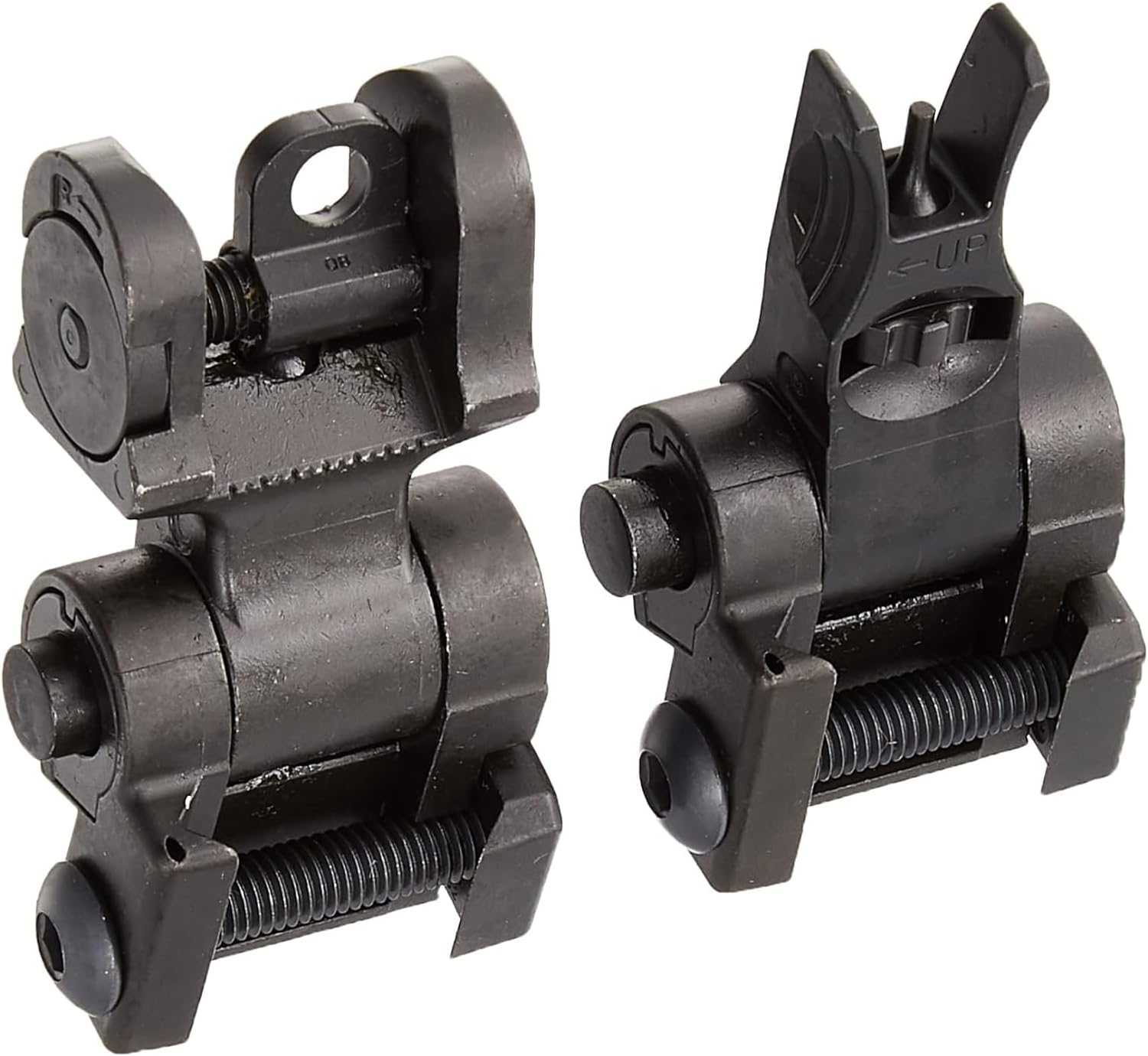 Sig Sauer Hunting Firearm Tread Front and Rear Sight Set, Adjustable Flip-Up Sights for Tread Pick Rail, Dual Aperture