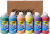 Crayola Washable Paint for Kids (12ct), Teacher Classroom Must Have, Bulk Paint Set, Nontoxic Kids Arts & Craft Supplies