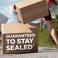 SCOTCH Commercial Grade Shipping Packaging Tape, 1.88\" x 54.6 yd, 3\" Core, Clear