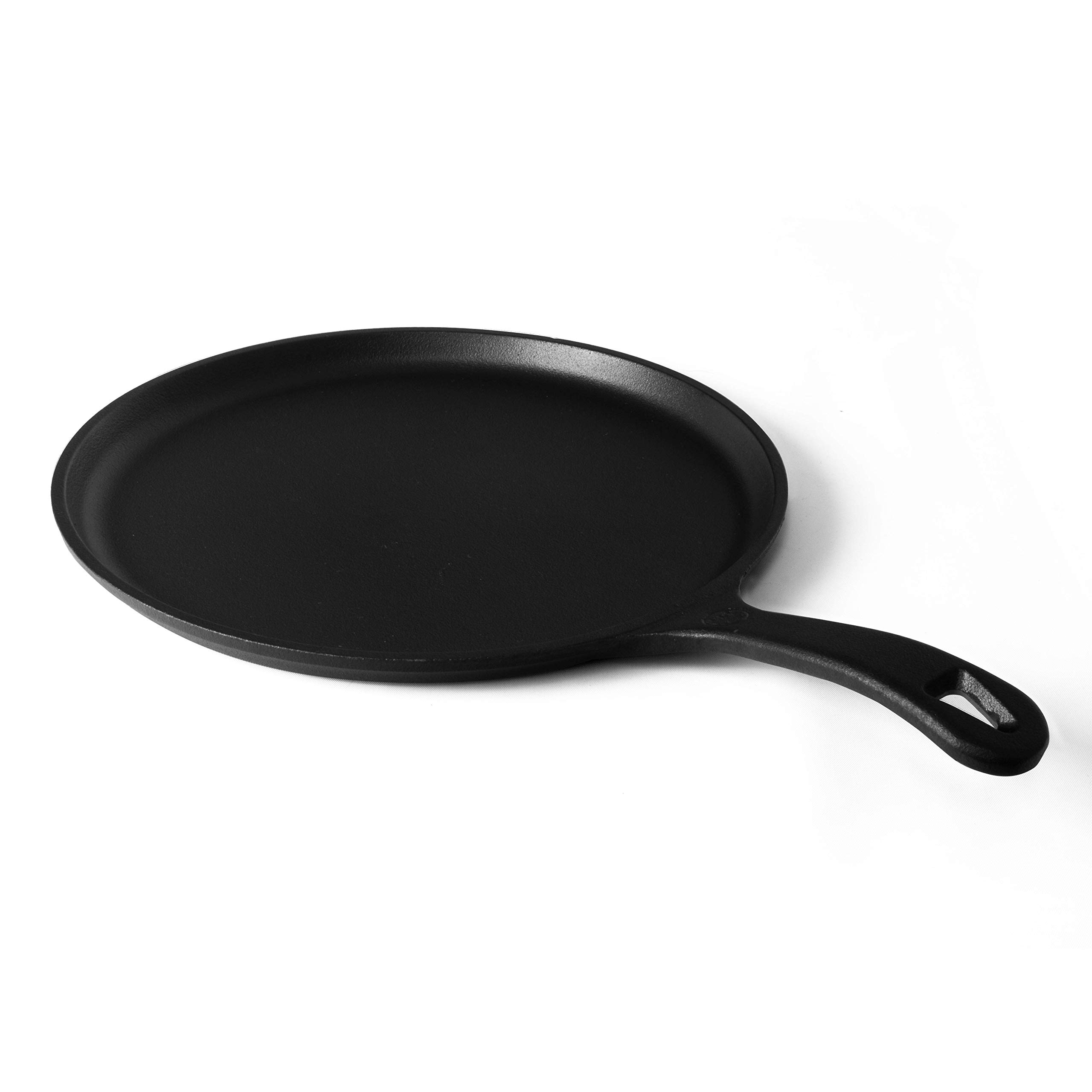 COMMERCIAL CHEF Preseasoned Cast Iron Round Griddle Pan
