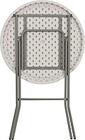 Flash Furniture Kathryn 2.63' Round Folding Bar Height Table for Parties and Commercial Events